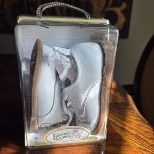 Baby Deer White Leather Kids Shoes